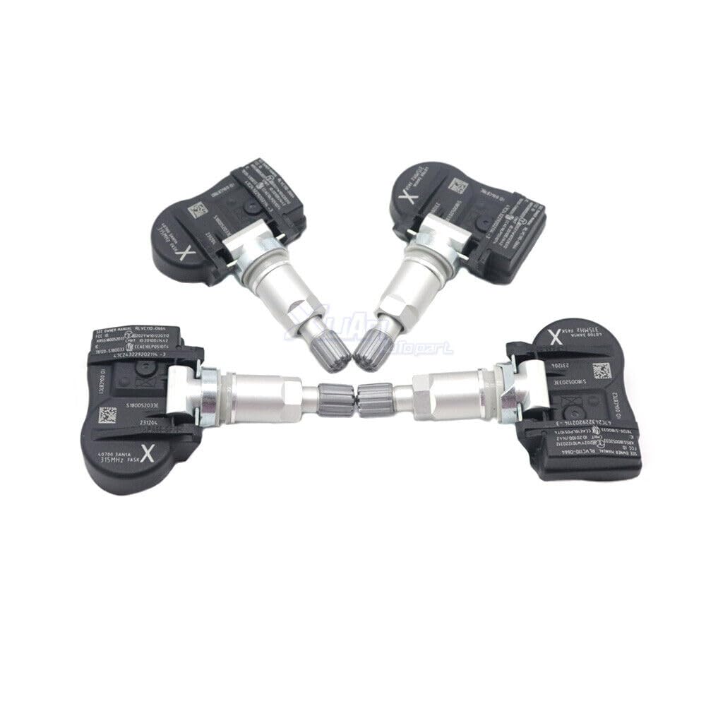 ya 4 8.8 40700-3AN1A Set (4) TPMS Tire Pressure Sensor for Nissan Leaf Sentra Versa 315Mhz