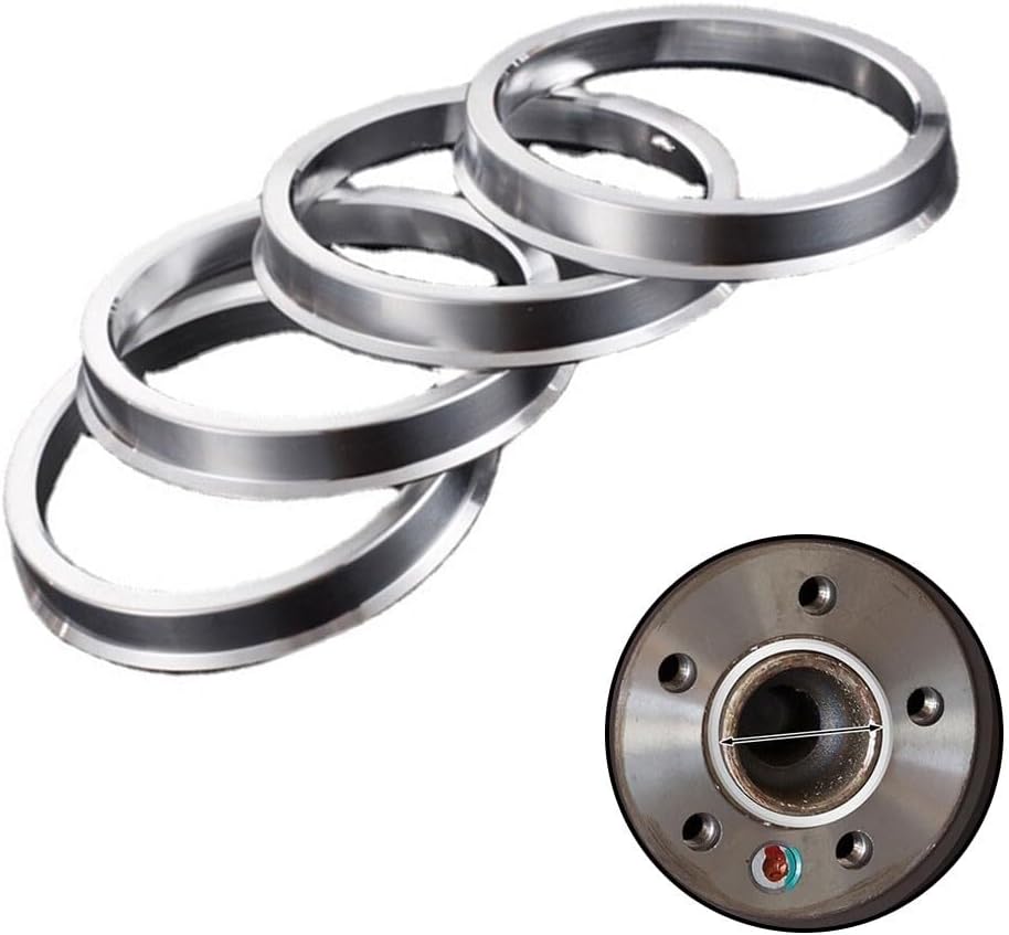 ya 4 8.8.2 Wheel Hub Centric Rings Spacer OD=70.5mm ID=66.1mm Aluminum Alloy 4Pcs