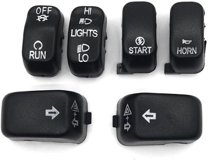 ya 4 8.24 baidi 6-piece handheld control switch housing button cover suitable for Harley Dyna Road King