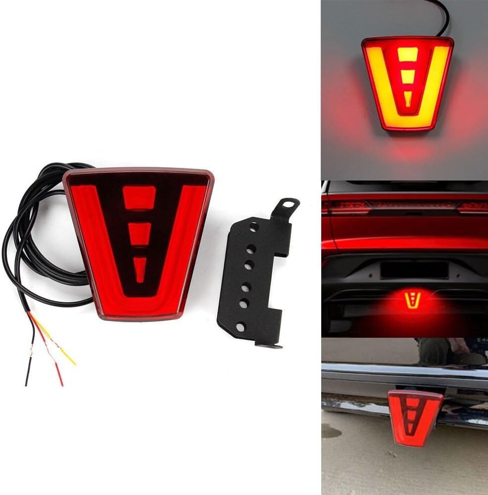 ya 13 9.15 baidi LED F1 Style Red Third Rear Tail Brake Light Stop Fog Lamp