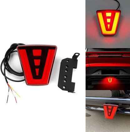 ya 13 9.15 baidi LED F1 Style Red Third Rear Tail Brake Light Stop Fog Lamp