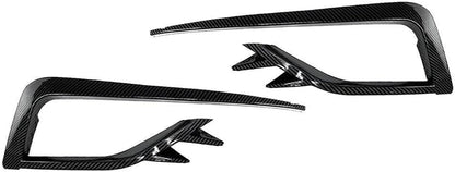 ya 4 8.24 baidi for VW for Golf MK7.5 2017-2019 2018 Carbon Fiber Fog Light Cover Bumper Grille Trim