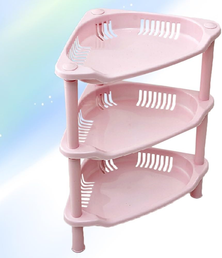ya 26 10.21 baidi Plastic Shelf Bathroom Organizer Rack Household Kitchen Stora Kithcen-2