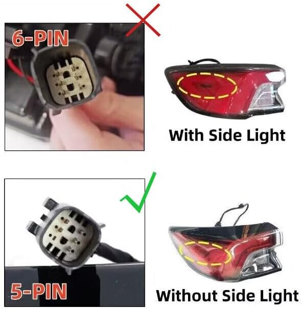 ya 10 9.16 zhengce for Ford Escape 2020 2021 Outside Rear Tail Light Turn Signal Light Brake -