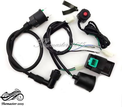 ya 5 8.10 Ignition Coil Wiring Loom Harness Kill Switch AC CDI For SSR Thumpstar Dirt Bike