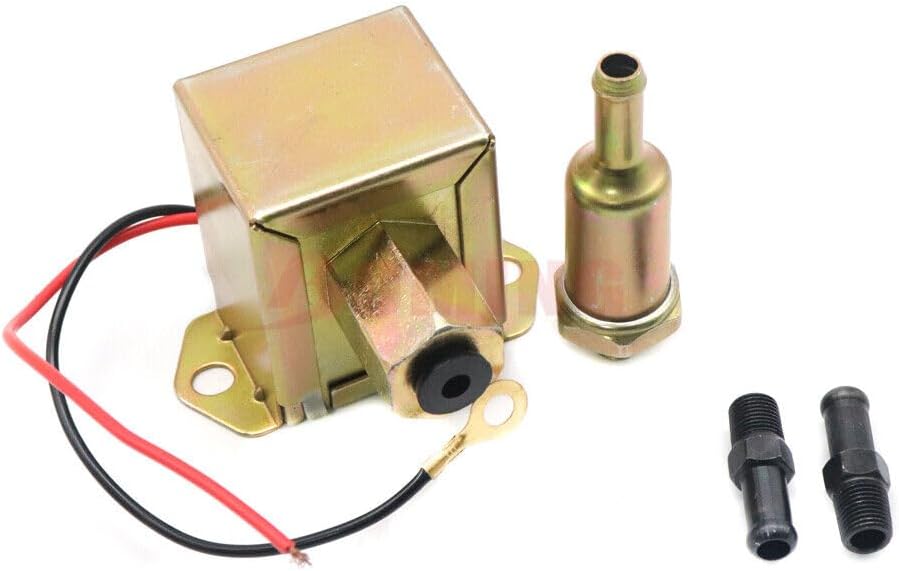 ya 5 8.24 baidi Square Electric Fuel Pump Car Diesel Gasoline Side Red Top 12V 40107 40106 40104