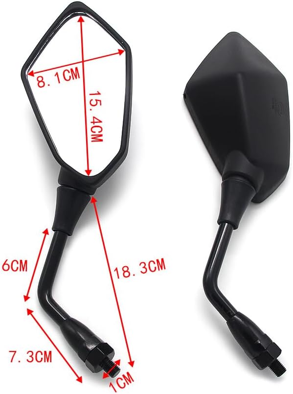 ya 13 9.15 baidi for Kawasaki Motorcycle Rear View Mirror ZR750 Zephyr 1993-2006 Z750R Z750 Z750S