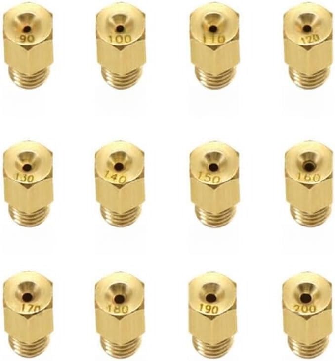 ya 2 8.15 Pack Of 12 Carburetor Main-Jet For Mikuni VM TM Carb #90- #200 Jets Motorcycle