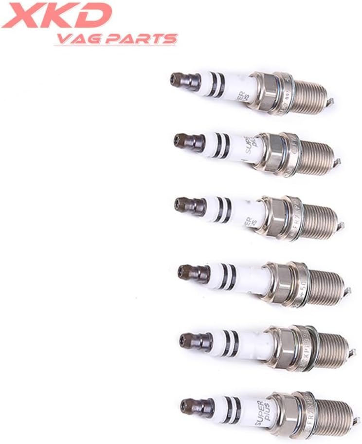ya 23 10.7 baidi 6Pcs Platinum Spark Plug for Audi A6 S4 Quattro 2.7T V6