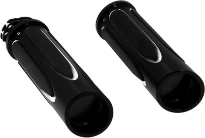 ya 11 9.14 baidiCNC 1 Handlebar Hand Grips for Harley Touring Road King Electra Glide 1996-2007