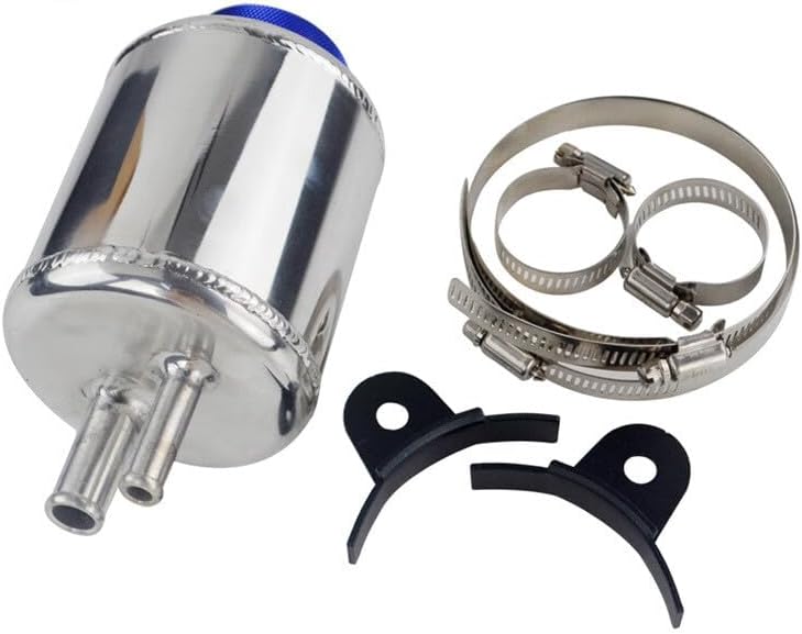 ya 4 8.10 CNC Aluminum Racing Power Steering Fluid Reservoir Tank 90mm Fill Neck US