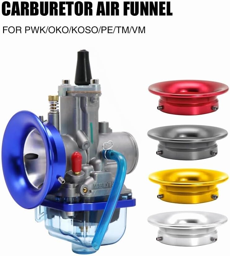ya 5 8.10 Motorcycle carburetor 50 mm speed stack air filter cup funnel small CNC