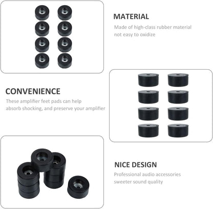 ya 26 10.21 baidi 2 Count Speaker Mat Shock Base Pad Rubber Isolation Feet Foot Pads Spike Discs-2