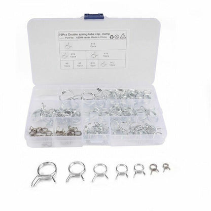 ya 6 8.14 70pcs ¦µ6-¦µ18 Spring Clip Vacuum Fuel Oil Hose Line Band Clamp Motorcycle ATV