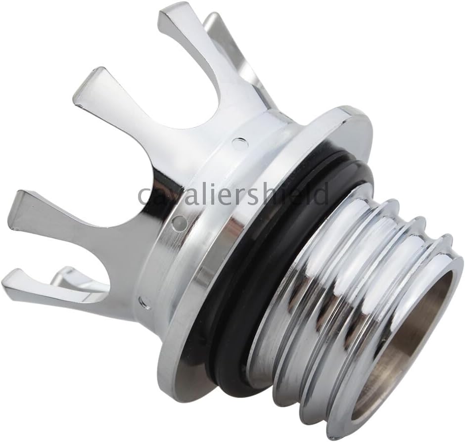 ya 13 9.15 baidi Chrome King Crown Cap Fuel Tank Cover Right-hand Thread for Harley Road King