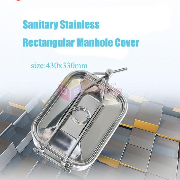 ya 26 10.21 baidi Sanitary Stainless tangular Manhole Cover Tank Door SS304