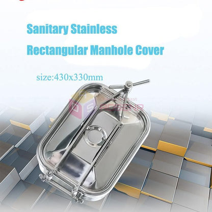 ya 26 10.21 baidi Sanitary Stainless tangular Manhole Cover Tank Door SS304