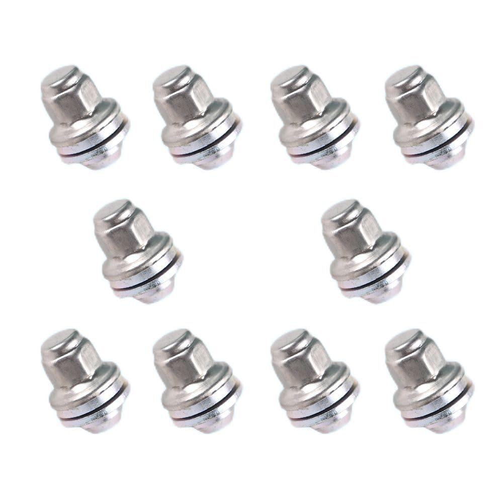 ya 5 8.10 10Pcs Wheel Bolt Nut Set 2C35294010 Fits for Jaguar S-Type X-Type XJ8 XJR for XF