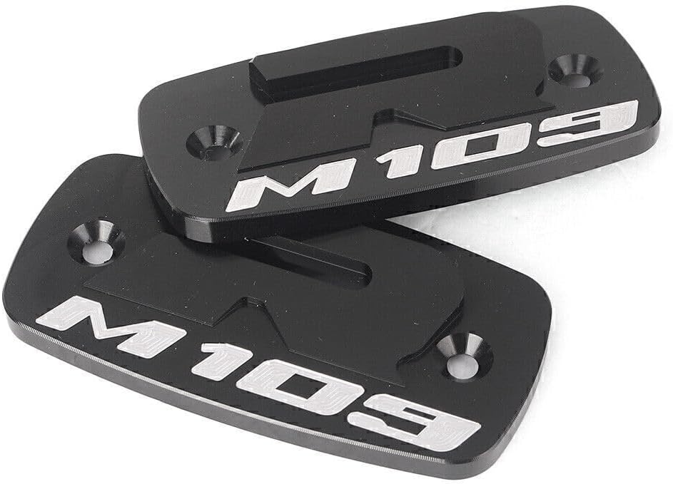 ya 6 8.24 baidi 2x Brake Reservoir Caps Cover Fit for Suzuki Boulevard M109R 2007-2016 Black