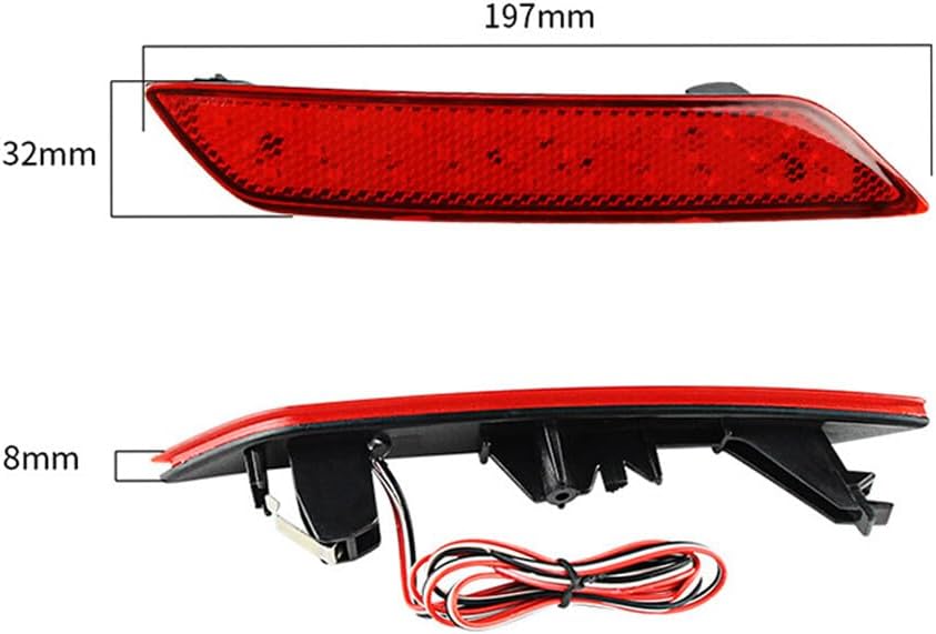 ya 13 9.15 baidi Parking Lamp Rear Bumper Reflector Brake Light For for Honda for Civic Sedan 2013-2015