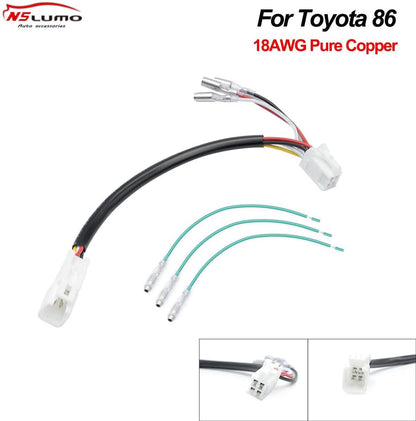 ya 7 8.24 baidi F1 LED rear fog light tail brake light plug and play wiring harness suitable for 17-20 for Toyota 86