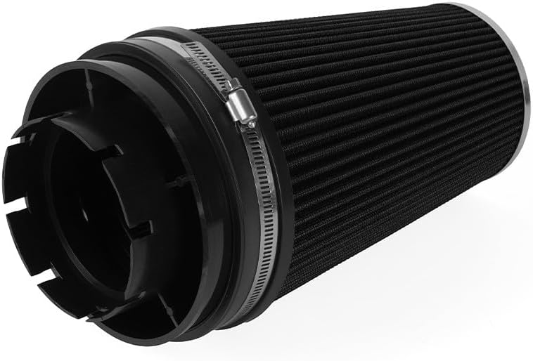 ya 13 9.15 baidi 4'' 102mm Long High Flow Inlet Cone Dry Filter Cold Air Intake Replacement Black