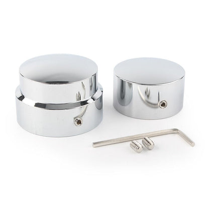 ya 6 8.14 for Harley 2015-Later XG 2008-Later XL Dyna 2X Chrome Rear Axle Nut Cover Sets