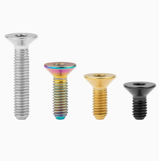 ya 16 10.20 baidi Titanium Bolt Countersunk Head Flat Hex Screw M6x10 15 20 25 30 35 40 45 Grade 5