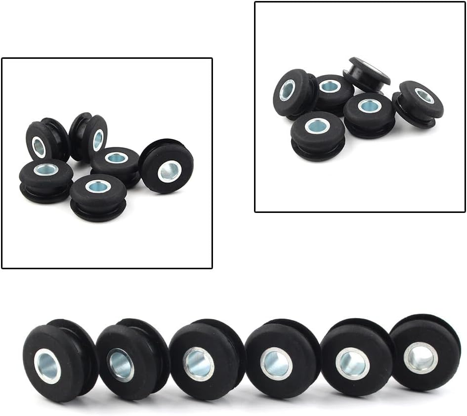 ya 2 8.15 6¡Á Black Gas Tank Mounts Rubber Grommets Fit for Harley Softail