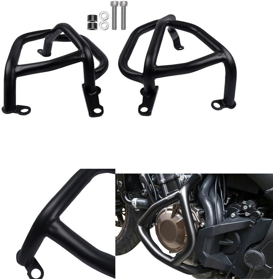 ya 13 9.15 baidi 2X Black Steel Engine Guard Bumper Crash Bars for Honda CB650R CB650 R 2019-2021