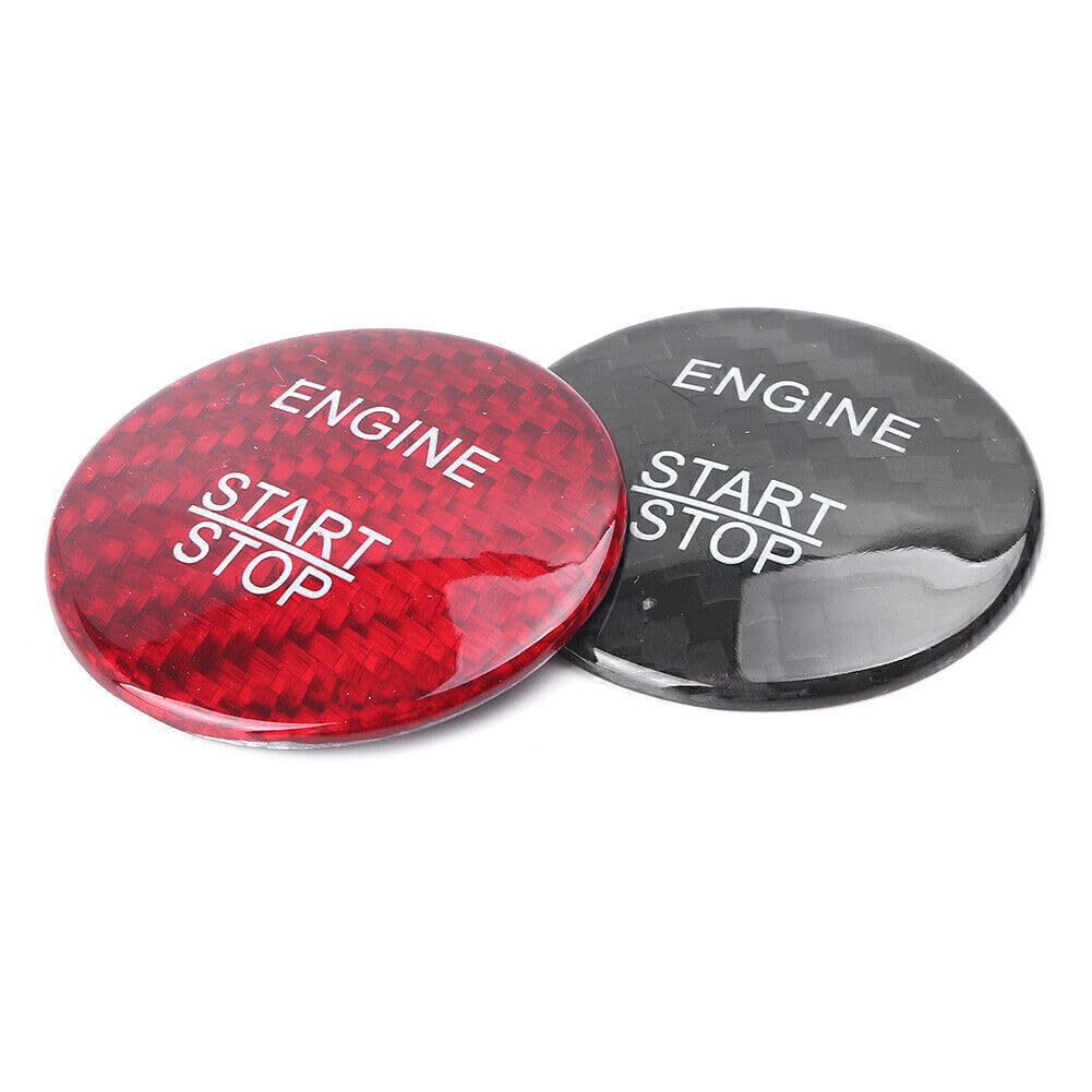 ya 4 8.8 Start Engine Button Switch Sticker Carbon Fiber Cover Cap Fit for Mercedes-Benz
