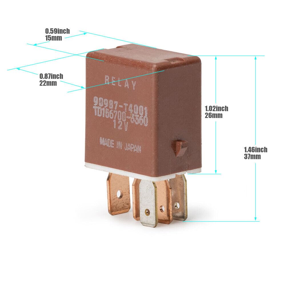 ya 4 8.8 New 1PC 5-PIN Relay Fits for Toyota Yaris Landcruiser Tundra Yaris Land 90987-04004