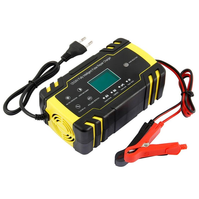 ya 6 8.24 baidi Car Automatic for Smart Battery for Charger Maintainer Pulse Repair LCD Display EU Plug
