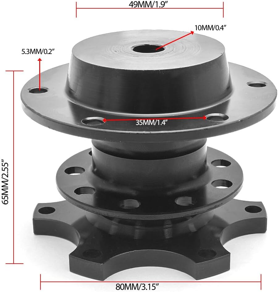 ya 10 9.16 zhengce Sports Steering Wheel Quick Release Snap Off Boss Kit Hub Adapter Blk Unive