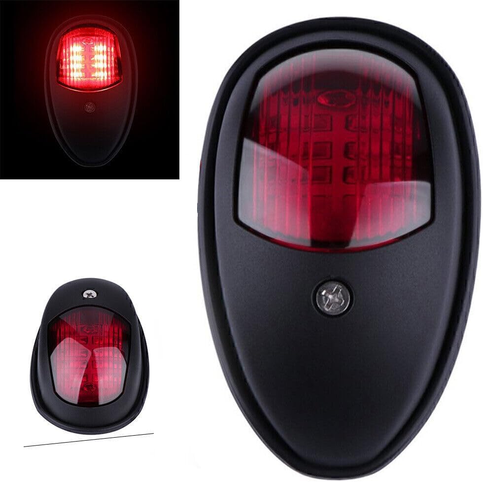 ya 4 8.14 1x Navigation Light Waterproof 12V LED Red Green Marine Boat Yacht 103 * 64 * 36mm