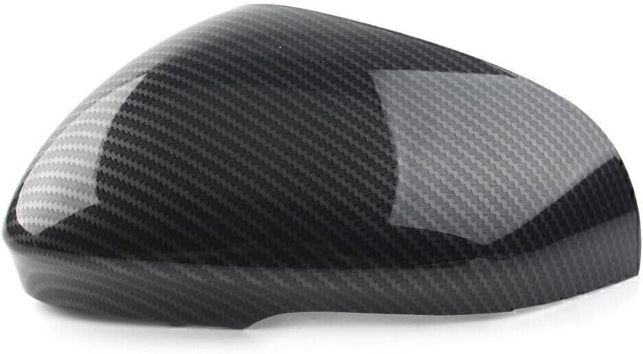 ya 4 8.14 1Pcs Carbon Fiber Left Side View Mirror Cover Cap for Jaguar XF XFR XFR-S XJ XE