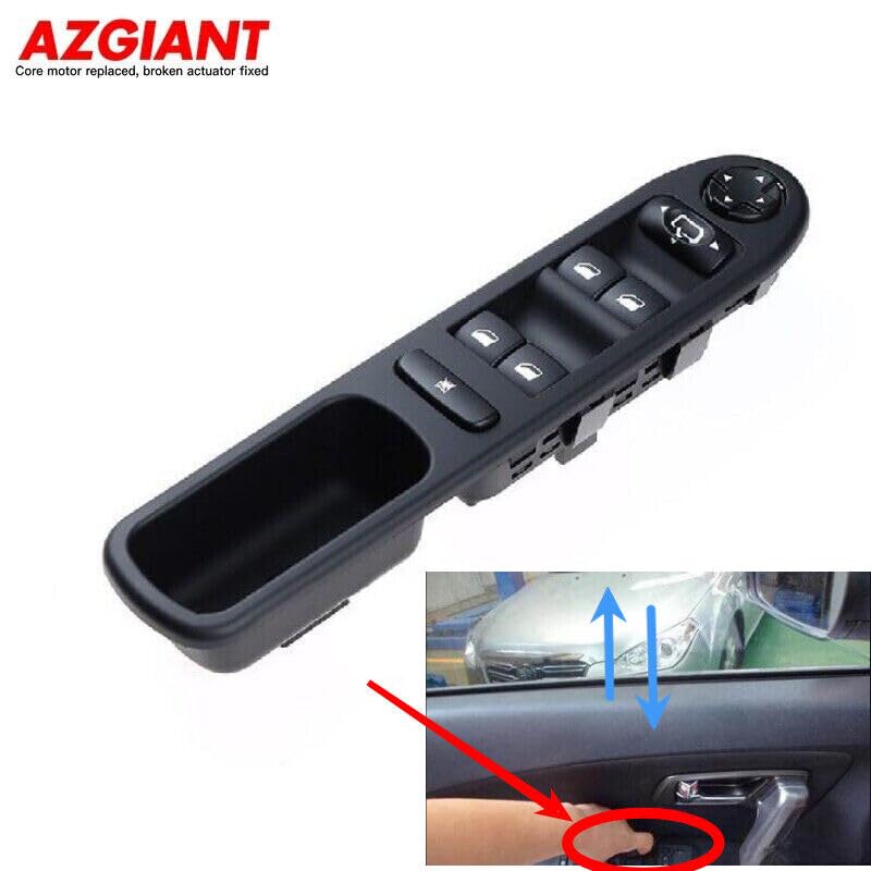 ya 3 8.24 baidi Front Left Drive Side Window Switch for 2006-2014 for Peugeot 207 6554.QG 6490.