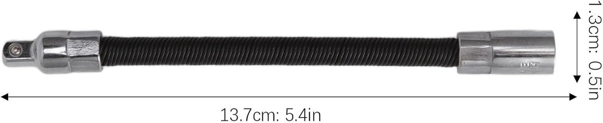 ya 14 9.20 baidi ?(1/4) Wrench Extension Rod Bendable Universal Flexible Shaft Sleeve Extension AC-1