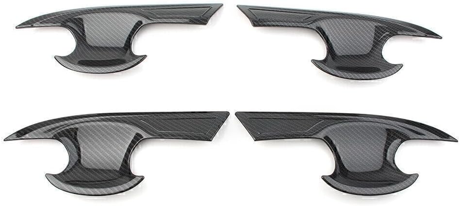 ya 4 8.14 Door Handle Bowl Cover Trim Carbon Fiber Style for Honda for Civic 2016 2017 2018