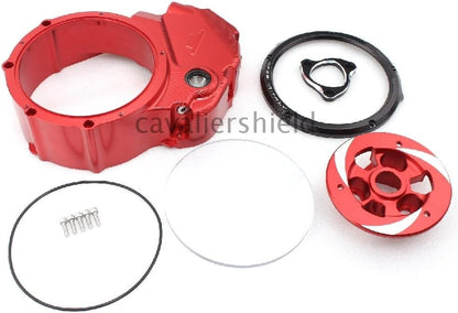 ya 23 10.7 baidi Clear Clutch Cover+Pressure Plate+Spring Retainer Ring for Ducati Xdiavel Diavel