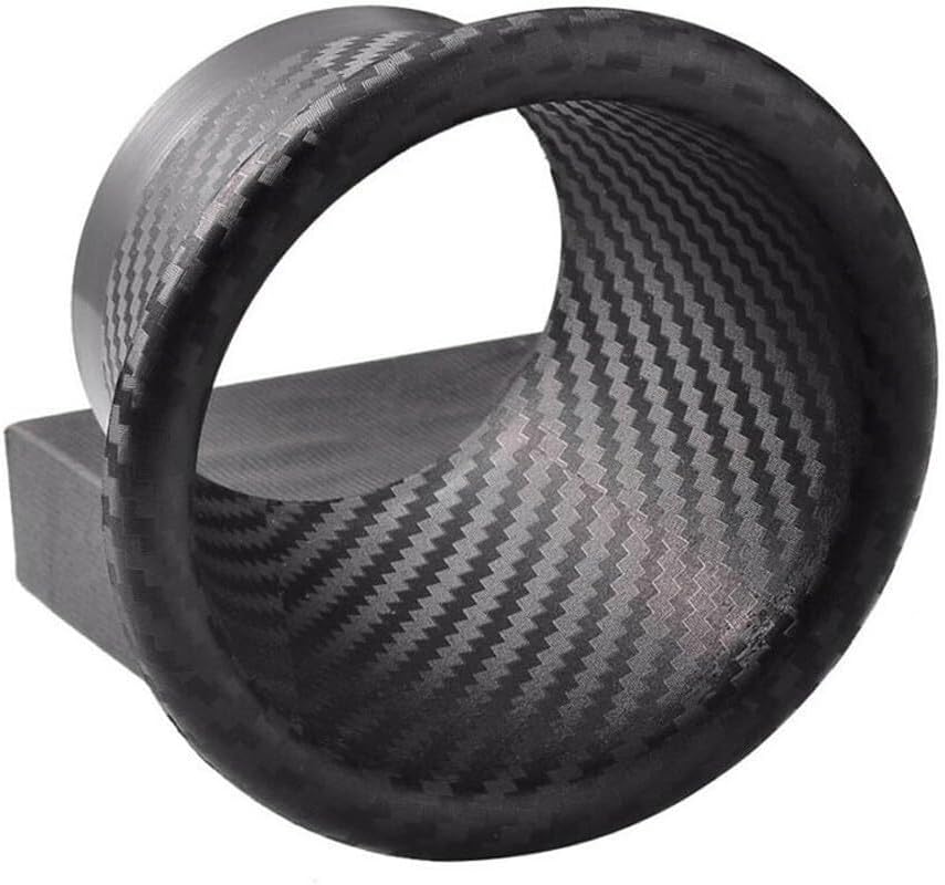 ya 4 8.8.2 Car Front Bumper for TURBO Air Intake Pipe Turbine Funnel Kit Carbon Fiber