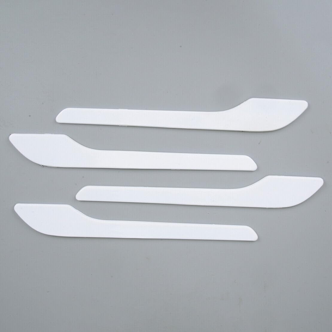 ya 4 8.8.2 4-Pack External Door Handle Trim Cover White Decorative Sticker Suitable for Tesla Model 3 Y