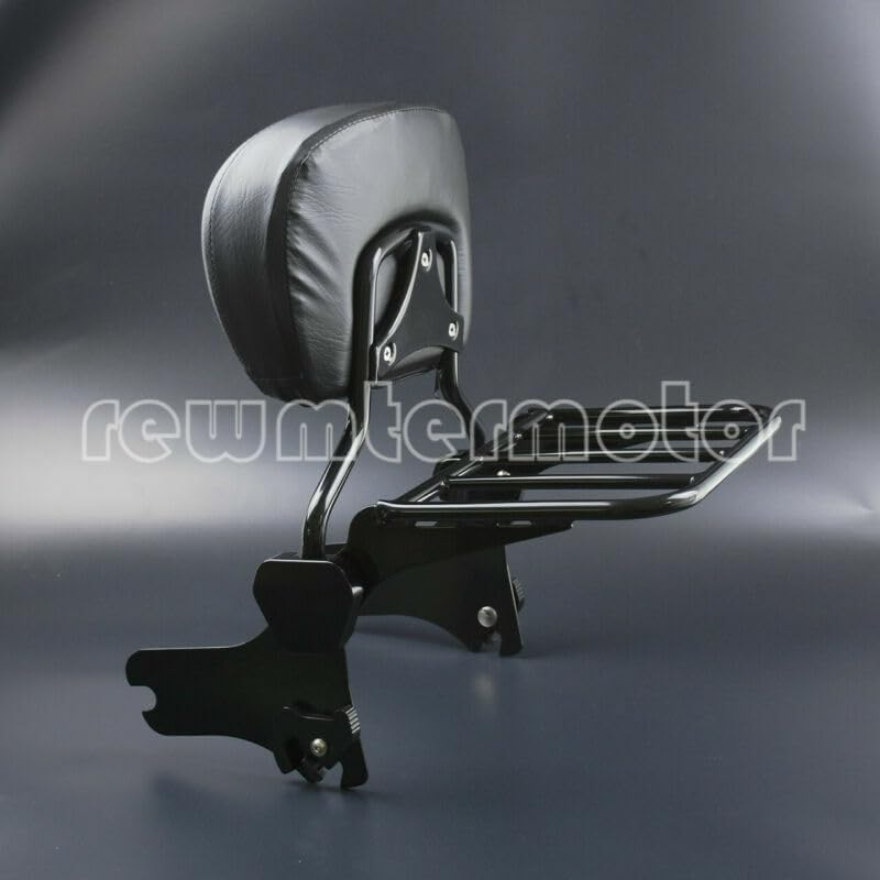 ya 6 8.24 baidi Detachable Backrest Sissy Bar Luggage Rack Fit for Harley Road King Glide 2008