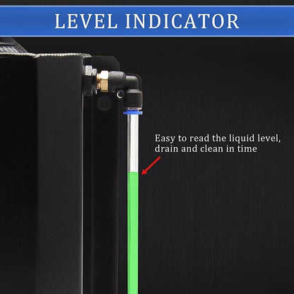 ya 2 8.24 baidi 1 Liter Black Aluminum Radiator Coolant Overflow Bottle Recovery Tank Reservoir