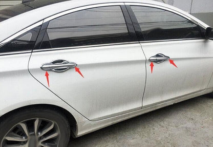 ya 2 8.15 Fits for Hyundai Sonata 2011-2014 Style Chrome Car Door Handle Cover Trim 