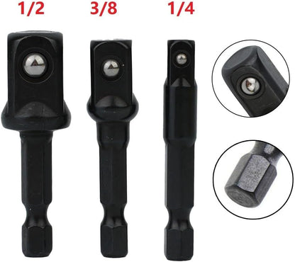 ya 14 9.20 baidi Tool Nut Driver Sockets 3pcs/kit Accessories For Electric Screwdriver Tool-1
