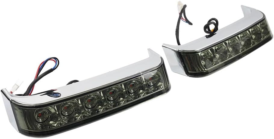 ya 10 9.16 zhengce Chrome Saddlebag Run Brake Tail Light For Harley Touring Street Glide FLHX