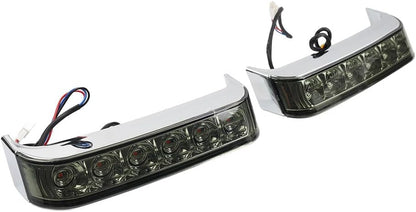 ya 10 9.16 zhengce Chrome Saddlebag Run Brake Tail Light For Harley Touring Street Glide FLHX