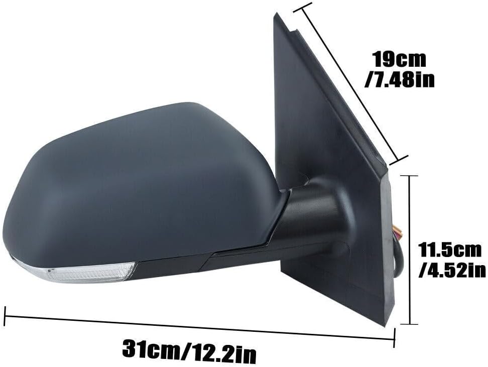 ya 9 10.24 for VW Polo Mk4 Hatchback 2005-2010 Rechts Au?enspiegel Spiegel Mit Heizung