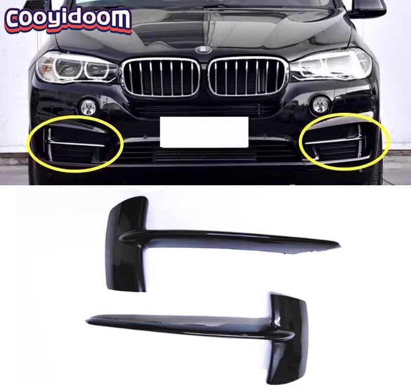 ya 11 9.14 baidi2 Pack for BMW X5 F15 Front Bumper Pure Black Excellence Chrome Grill 7325395 -